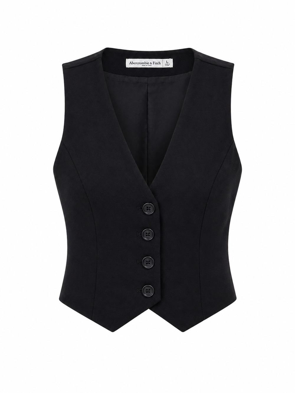 Abercrombie & Fitch - Black Cropped Vest - Size S (Like New)